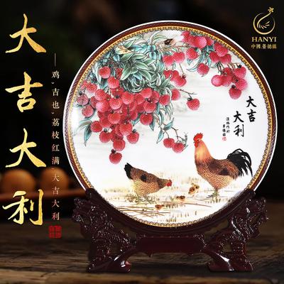 Crafts Ceramic Decoration Pastel Underglaze Pure Handmade Chinese Desktop Decoration Modern Home Simple Study Antique Shelf Gift