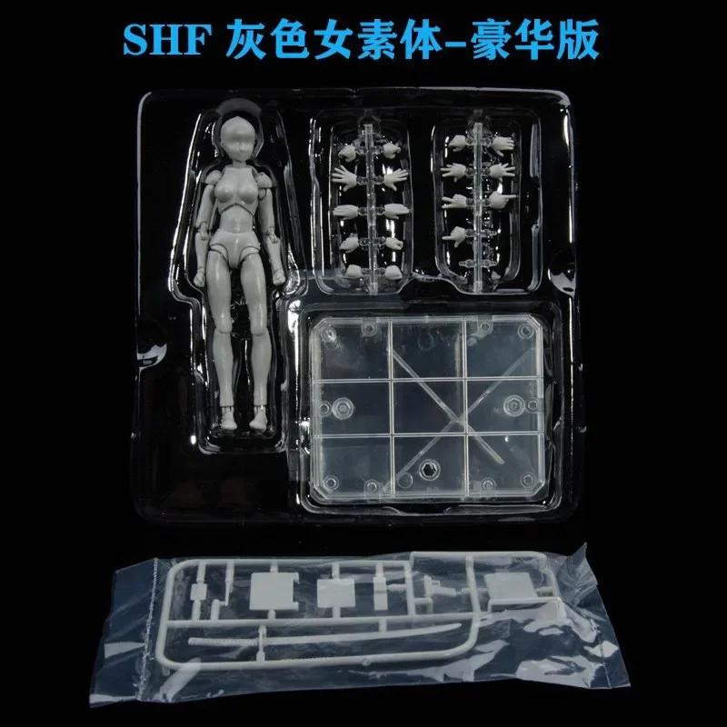 

SHFiguarts Body Kun DX Set подвижная фигурка BODY KUN / BODY CHAN Серая / Оранжевая версия ПВХ Фигурка Коллекционная модель Игрушка
