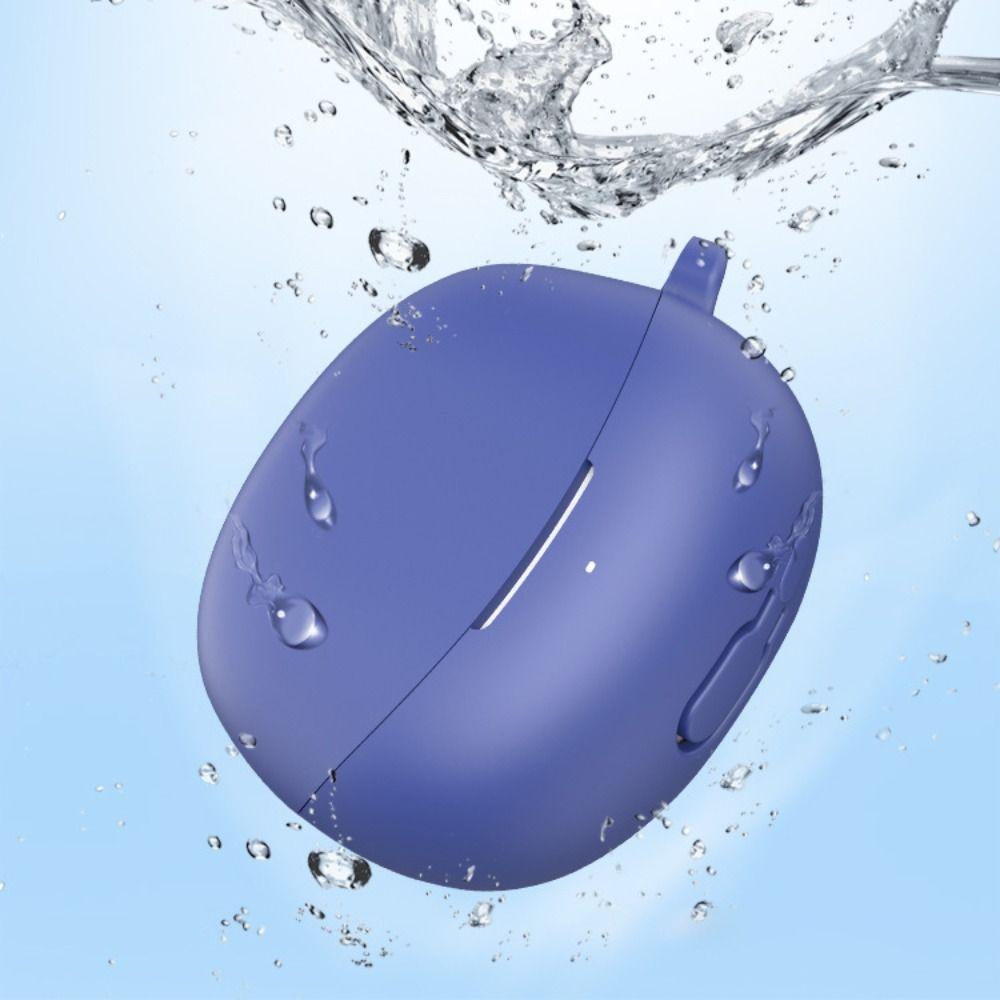 Anti-fall Earphone Case with Carabiner Dustproof Earbuds Cover Shockproof Anti Scratch Charging Box Shell for QCY MeloBuds N60
