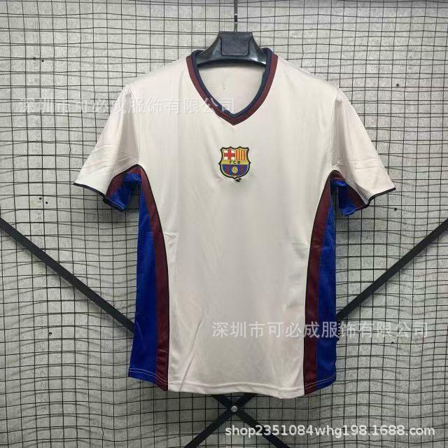 Wholesale Retail Classic Vintage Jerseys Barcelona Manchester United Real Madrid Liverpool Roma Santos Football Jerseys Top S