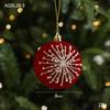Nordic Luxury Snowflake Christmas Ornaments - Exclusive Flocked Decorations