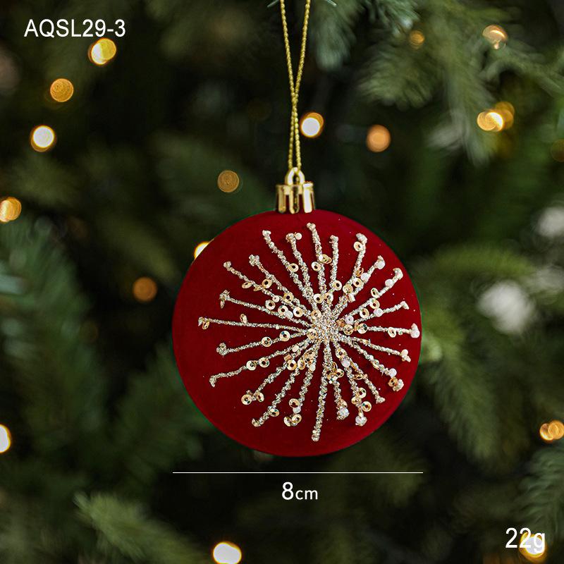 Nordic Luxury Snowflake Christmas Ornaments - Exclusive Flocked Decorations