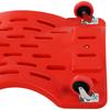 Mechanic Vehicle Creeper, Under-Car Rolling Crawler Board, with Headrest, Wheels, Red