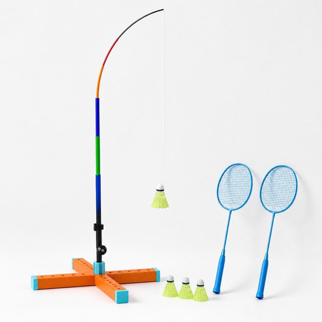 Self-Return Badminton Training Set Indoor Outdoor for Home Workouts, Children