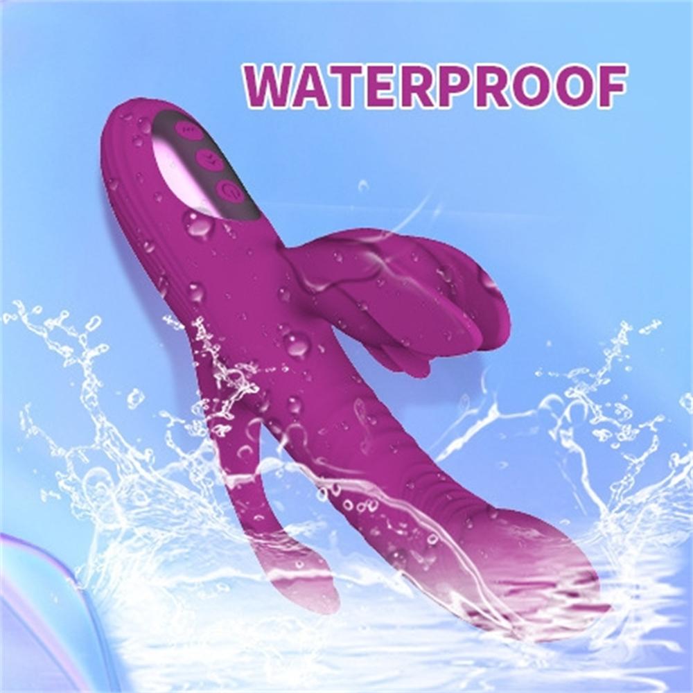 Triple Vibration Stimulation Tongue Licking Clitoris SuckerClitoris Stimulator NippleClit Stimulator Penetration Anal Sex Toys