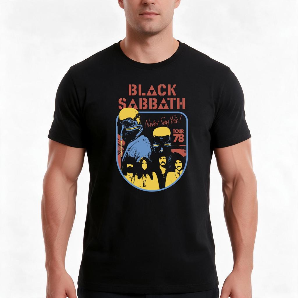 Heavy Black Metal Tour 78 Tshirt Summer Casual Cotton Tee Oversized Streetwear Tops Vintage Graphic Print Unisex Unisex Unisex