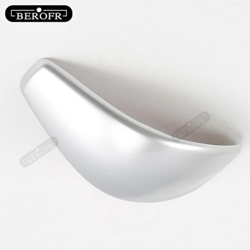 Car gear hood Carbon fibre Shift Knob Gear Side Cover DSG Emblem For Buick GL8 2016 Matte silver