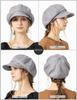 Newsboy Large Wide Cool to the SS Classical Newsboy UV Complete UV L [Loo&c] Women's Cap, Size, Brim, Touch, Linen, Cap, Protection, Blackout,