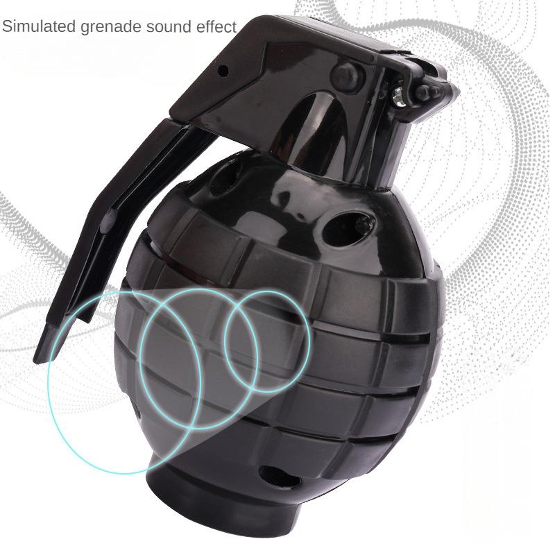 1Pc Grenade Model Decoration Battle Game Toys Sound and Light Grenade Simulation Prank Toys Game Military Model Ornaments