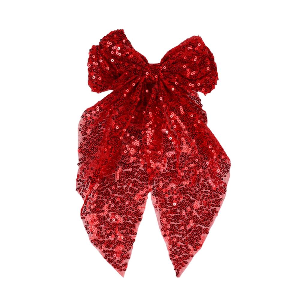 

Новая красочная заколка для волос с большим бантом из пайеток для женской моды, лента для хвостика, заколка для волос, BB-клипса, аксессуары для волос для девочек