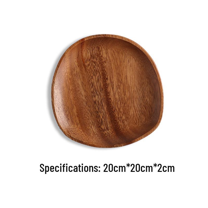 Tavă versatilă din lemn de nuc japonez – Ideală pentru servirea ceaiului, fructelor sau pizzei în hoteluri