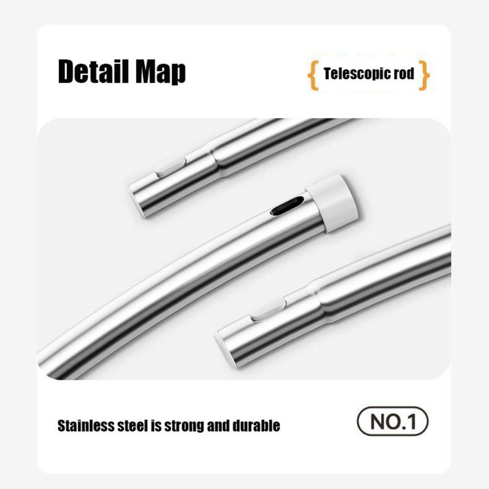 Stainless Steel and PP High-rise Window Cleaner Stretchable Household Glass Wiper  Wall Facing