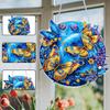 Acrylic Special Shape Bird Flower 5D DIY Diamond Painting Dots Pendant Diamond Painting Decor Rhinestone Diamond Art Pendants