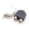 RCA Male to Female Audio Plug Audio Adapter Audio Cable Y Adapter Connectors Plugs RCA to 2 RCA