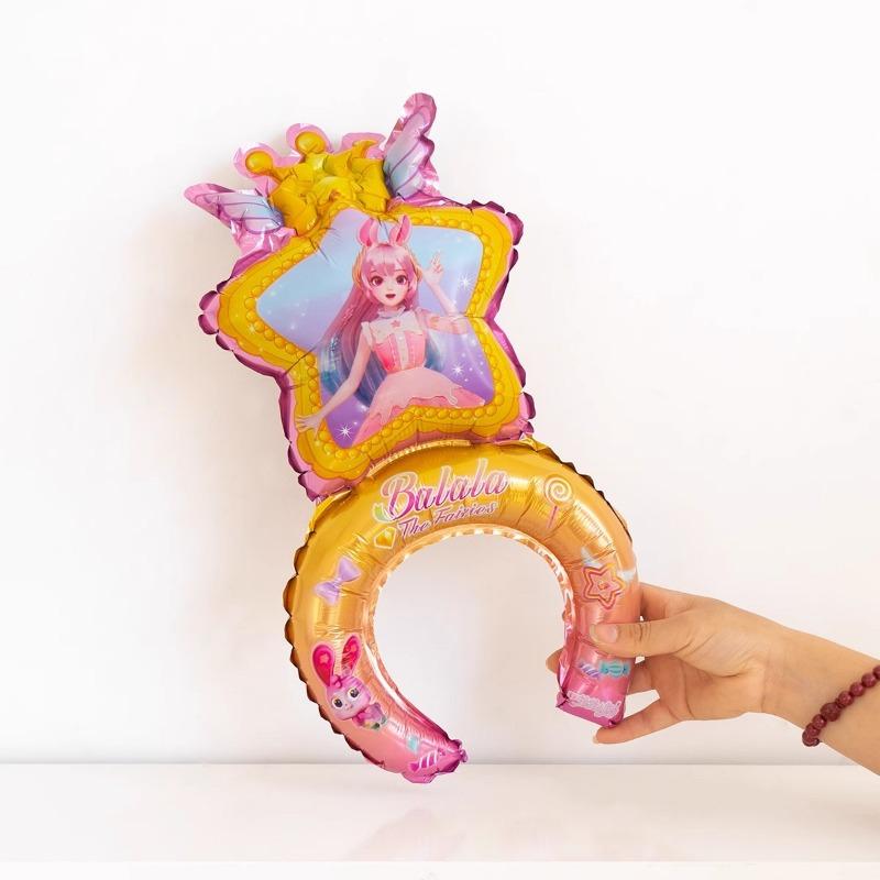 Angel, Fairy, Butterfly Wings, Holding A Stick, Balloon, Girl, Child, Taking Photos, with A Balloon on The Back