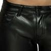 Pánské šortky Umělá kůže Jednobarevné Měkké knoflíky Zapínání na zip Kapsy Hladký Slim Fit Střední pas Velké párty Mini šortky