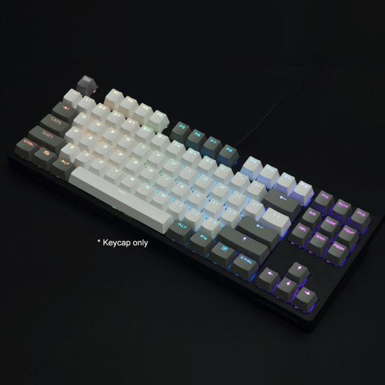 87 ks/sada Krytky kláves Barevné sladění Neprůsvitné PBT Krytky kláves pro mechanickou klávesnici pro klávesnici Cherry