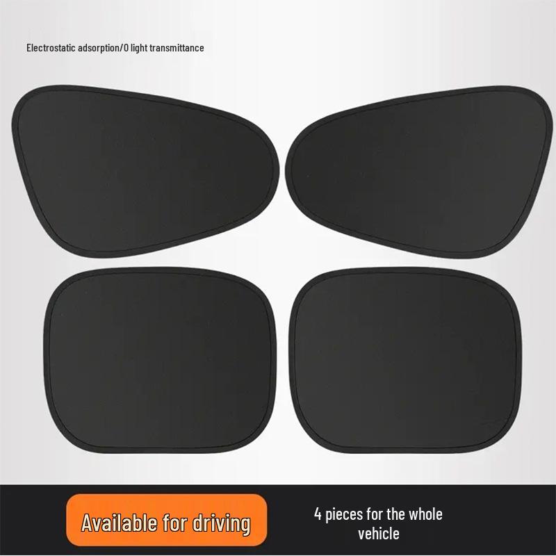 Static Cling Car Sun Shade - Side Window Blocker & Privacy Screen