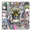 100 Unique, Terrifying, Trendy and Cool Skateboard Suitcase Stickers with Skull Graffiti