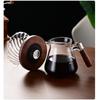 High temperature resistant glass coffee pot, hand punch sharing pot, glass utensils, household transparent filter cup with graduated fair cup