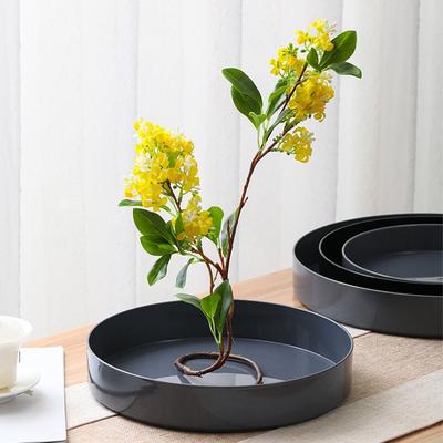 Round Flower Container Large Plastic Flower Tray Durable Flower Arrangement Tray  Living Room