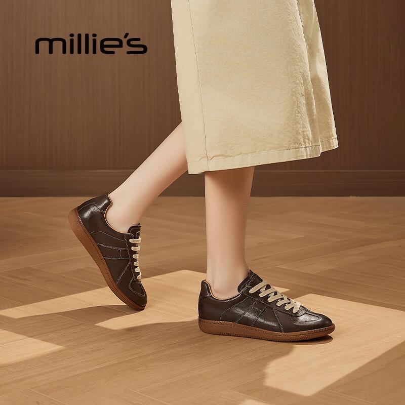 Women s Genuine Leather German Trainer Shoes 36