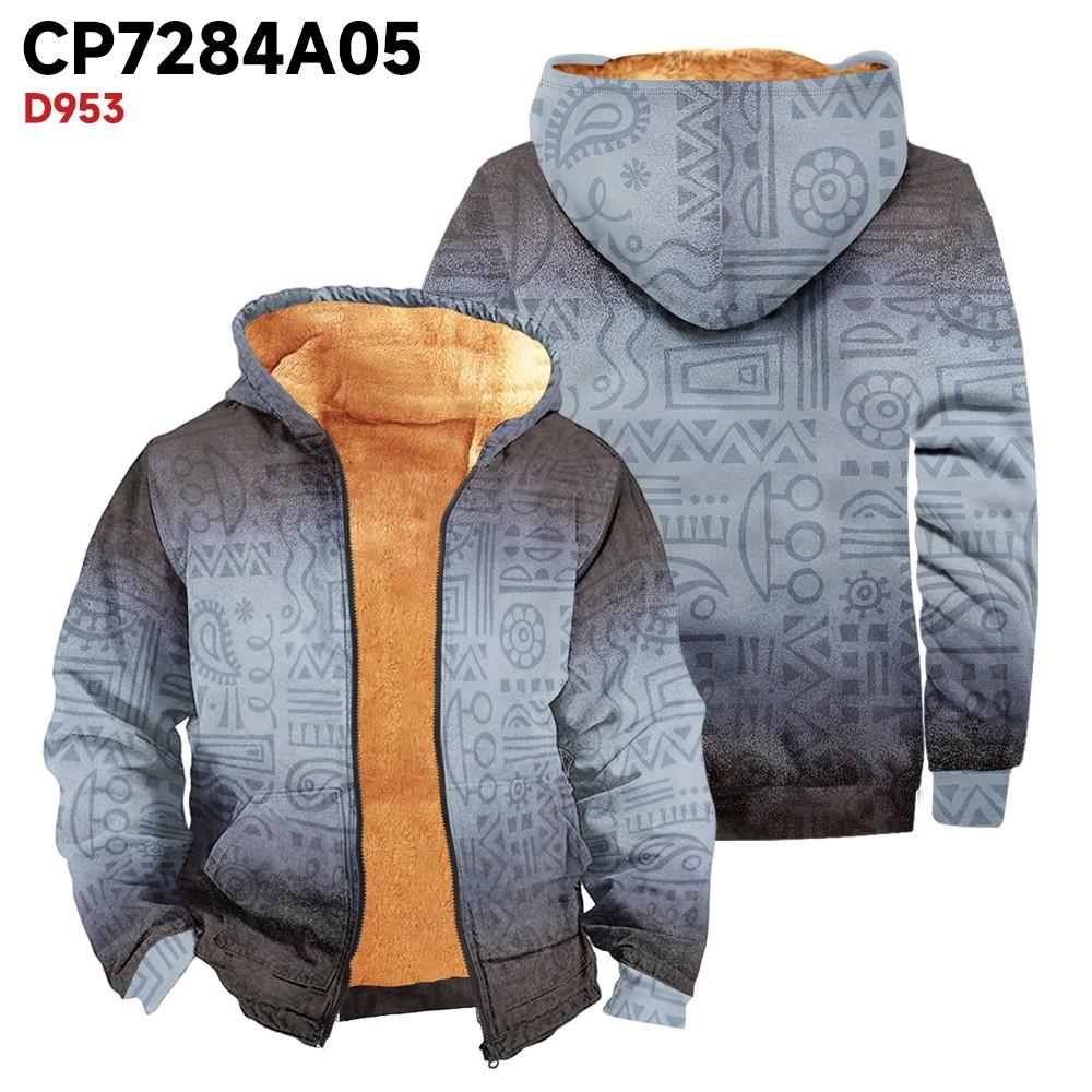 Pánský kabát do kapsy s dlouhým rukávem Fashion Plus Velvet Overcoat