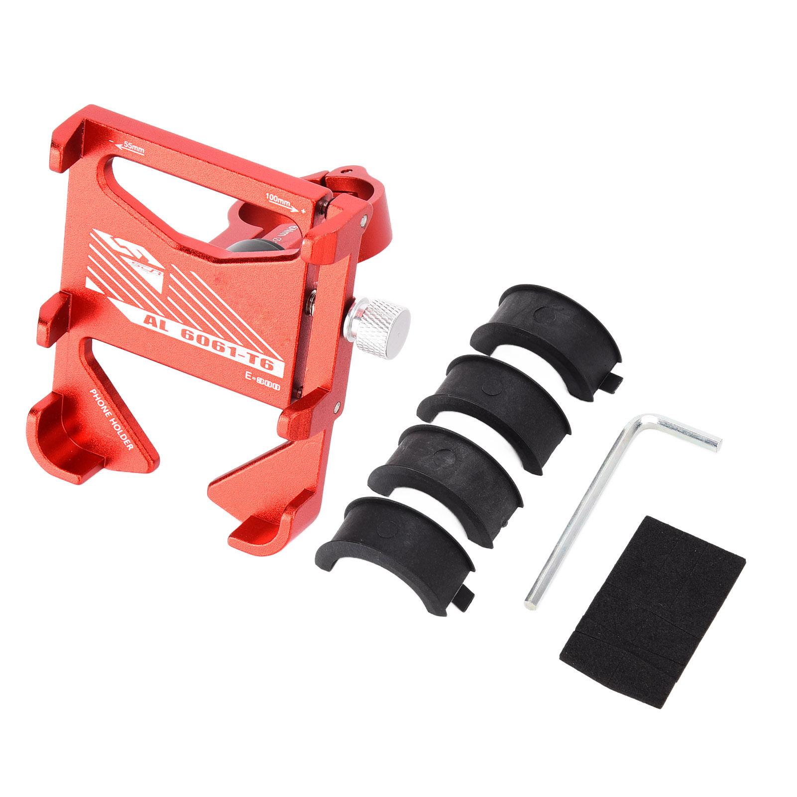 ENLEE Bicycle Smartphone Holder Shockproof Navigation Support for Motorcycle Bicycle Riding красный