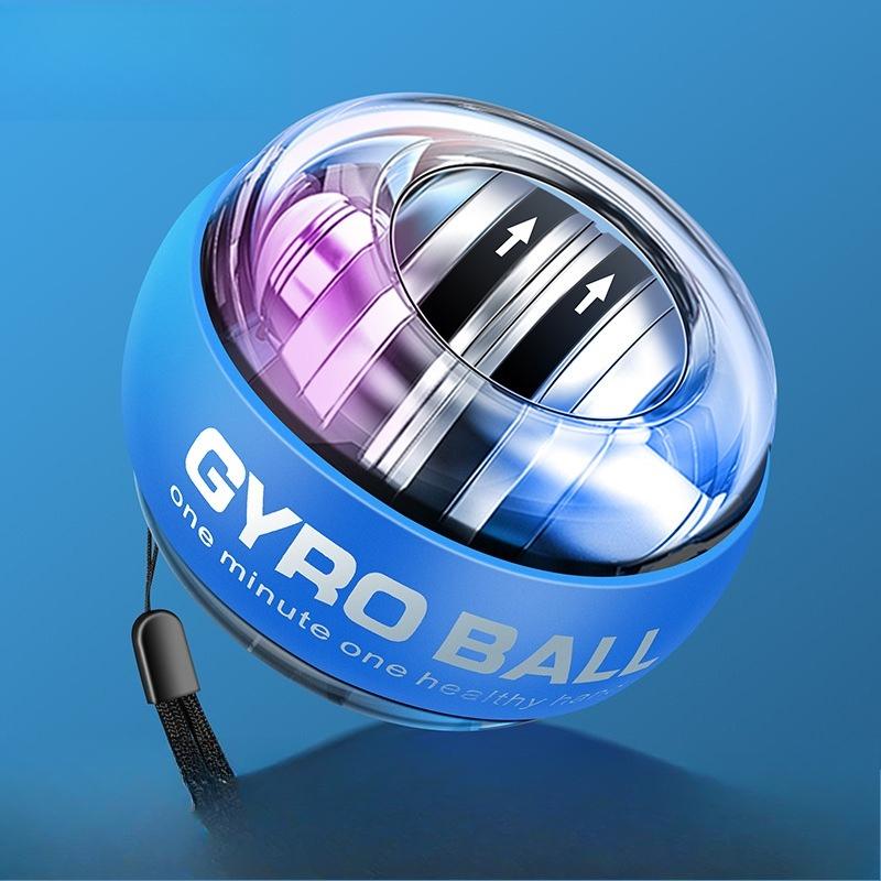 Gyro Power Ball with Auto-Start - Wrist & Forearm Strengthener for Grip Training, Finger Muscle Exerciser with LED  Display