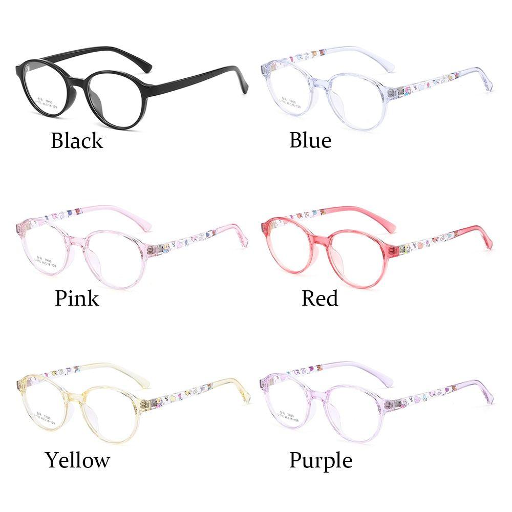 Girls Computer Eye Protection Kids Glasses Comfortable Eyeglasses Anti-blue Light Ultra Light Frame