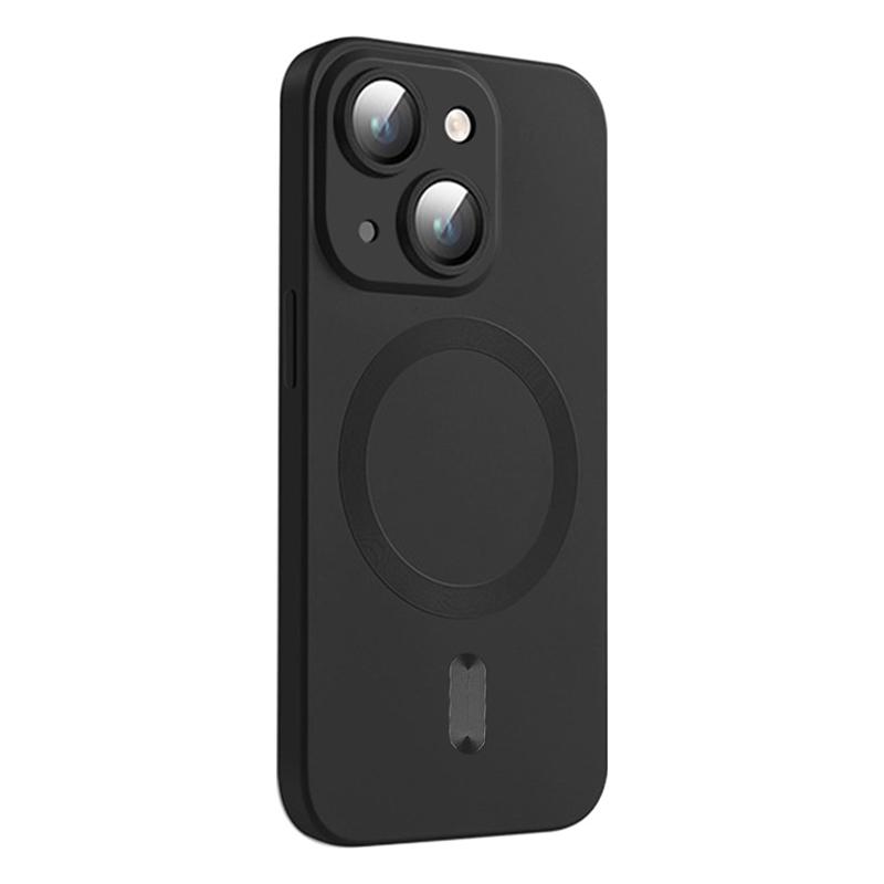 

ENKAY HAT PRINCE For iPhone 15 Case Compatible with MagSafe Anti-Drop TPU Phone Shell Black