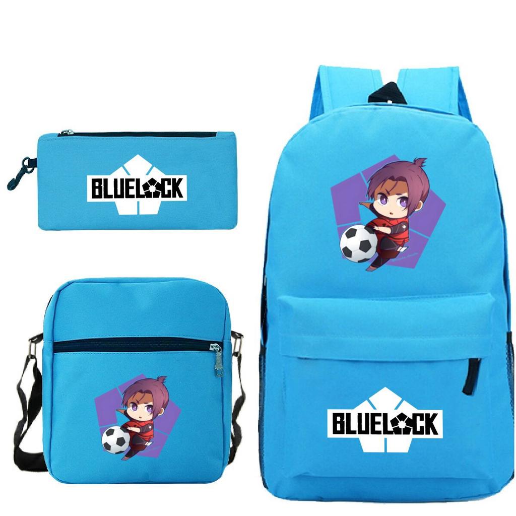 Japanese Cartoon Peripheral Printing Children'S Schoolbag, Primary And Secondary School Student Stationery Set, Shoulder Backpack Three-Piece Set