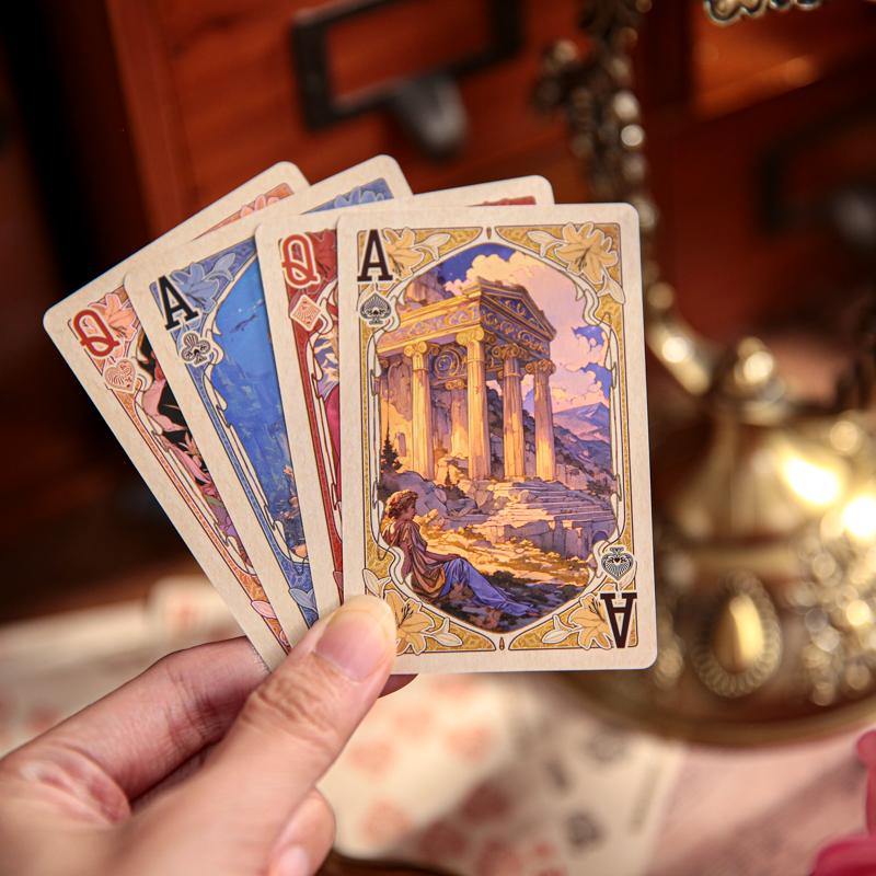 Divine Prayer Series Playing Cards Vintage Poker Card for Magic Shows Parties Table Games