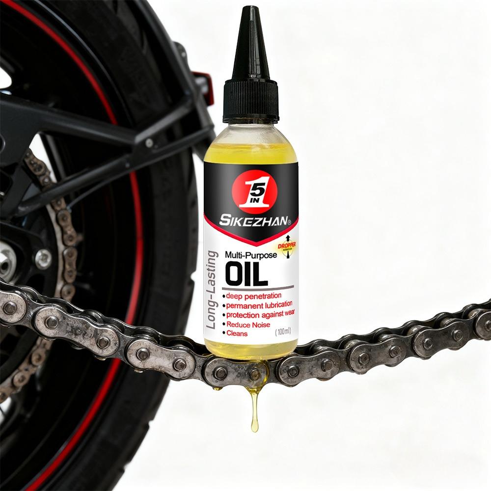 High-Performance 5-in-1 Motorbike Chain Maintenance Lubricant  Deep Penetration Reduces Friction Anti-rust Waterproof 100ml