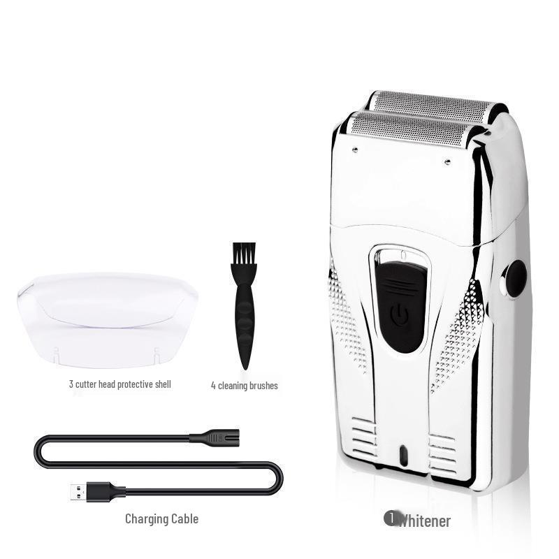 4D Double Head Reciprocating Electric Bald Head Shaver & Whitener for Men