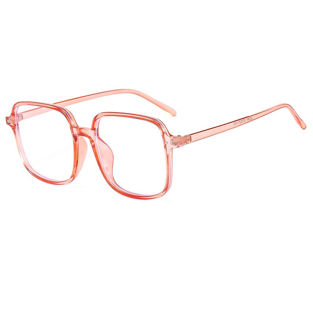 Retro Eckige Brillenrahmen Herren- und Damen-Großrahmen-Brillenrahmen Flache Brillen Hipster Myopie-Brillenrahmen Augen