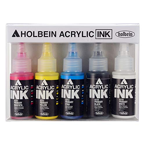 

Holbein Acrylic Ink AI792 30ml 5-color primary set 15792