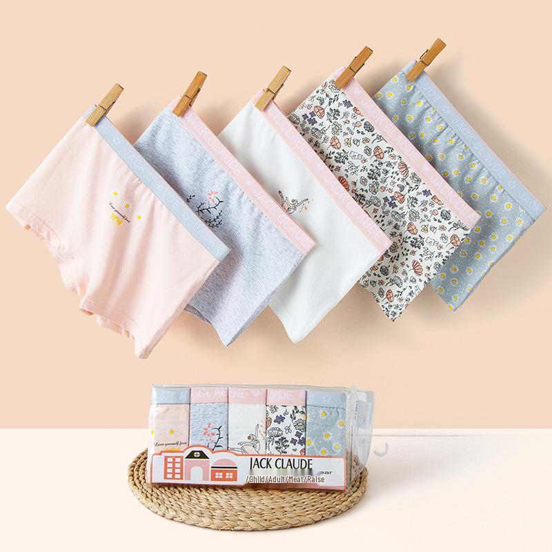 A-Class Cotton Girls' Summer Boxer Briefs - No Wedgies