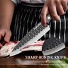 4PCS Kitchen Chef Knife Set Multipurpose Knife Utility Knife Barbecue Knife Stainless Steel Boning Knife