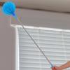 Sky Blue Telescoping Spider Web Cleaning Brush Long Handle Extendable Ceiling Cleaner Cobweb Duster Reusable Washable Household