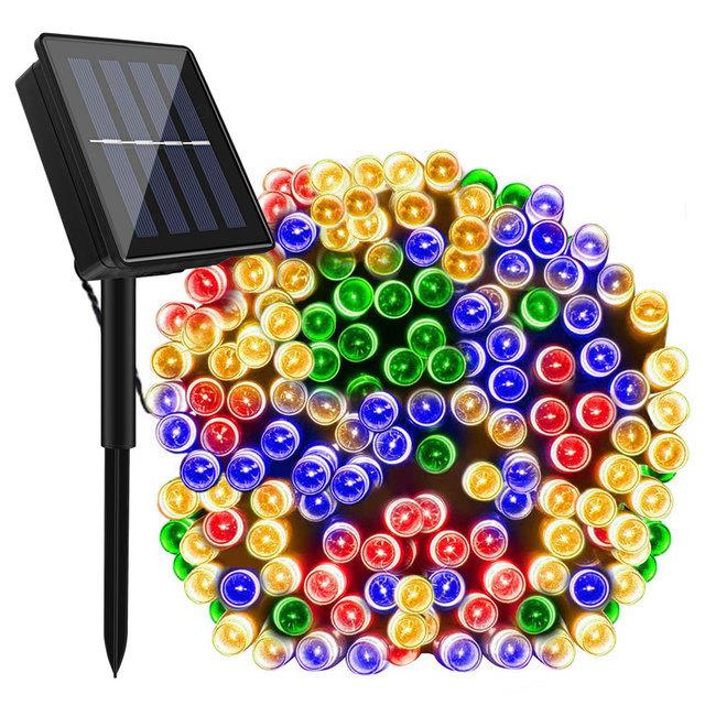 9.5M/12M/22M/32M Outdoors Solar String Light 8 Modes Solar Lamp Waterproof for Gardens Wedding Party Valentines Christmas Tree Decoration