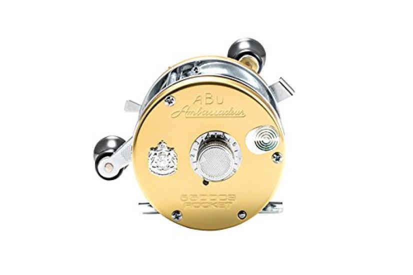 AbuGarcia Ambassador 6501CS Rocket Champagne Gold Left Hand Double Handle Bass Snakehead Catfish Top Water Round Reel