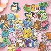 50Pcs Kawaii Anime Pokemon Stickers Pikachu Decals Diy For Laptop Luggage Skateboard Phone Cartoon Kid Toy Gift Stickers