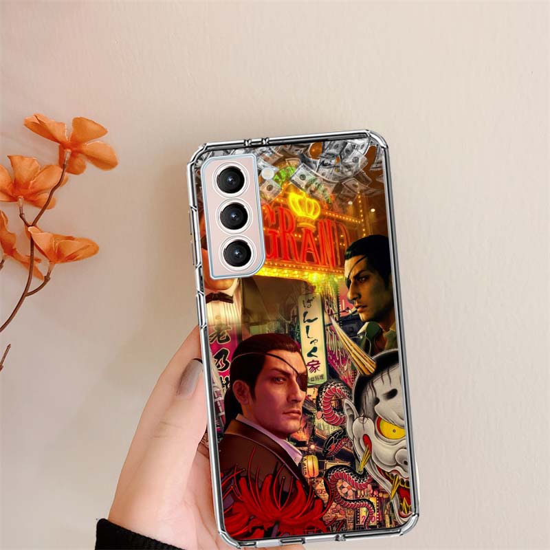 

Yakuza 0 Game Clear Phone Cases for Samsung S26 Ultra Galaxy S25 Edge S24 S23 FE S21 Plus S20 S22 S10 Cover Patterned Compatible Samsung S26 Plus 5G
