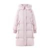Qiushui Yiren Women's Detachable Fox Fur Collar Mid-length Down Jacket