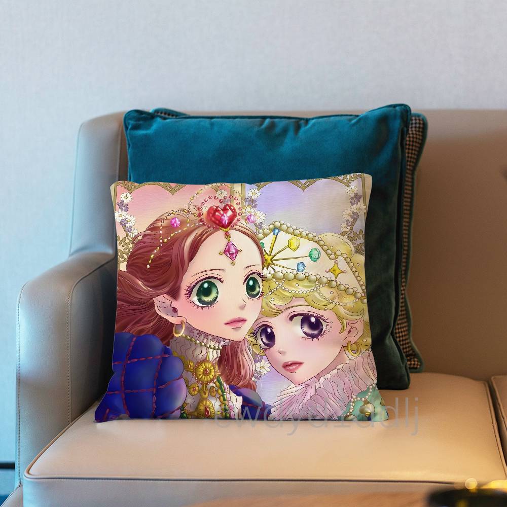 SSugar SSugar Rune Anime Pillow Case Short Plush Sofa Decorative Gift Home Doublesided Printing Cushio