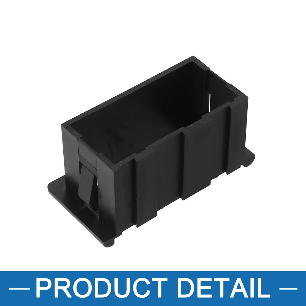 ABSOPRO 2-facks LED-ljus Instrumentpanelsvippströmbrytare Panelhus Hållare Vippströmbrytare Panelmontering ABS Svart