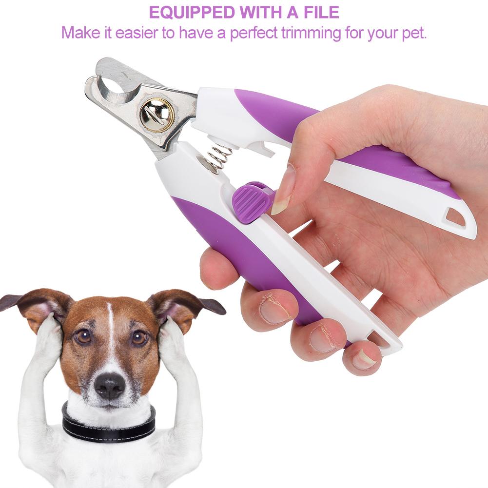 Dog Cat Stainless Steel Nail Clipper Claws Trimmer with File Pet Grooming Accessories