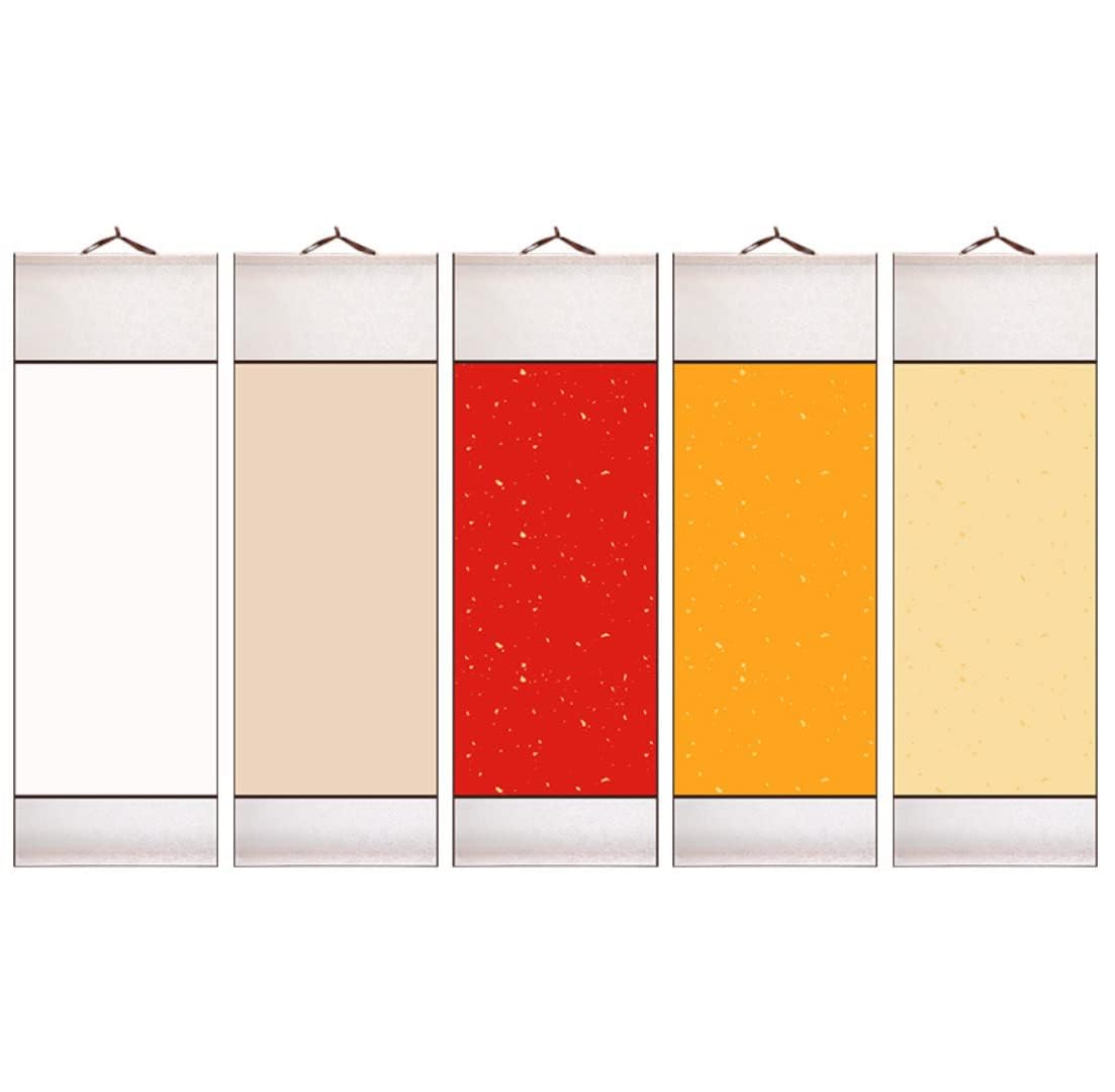 

SITEDAN Plain Hanging Ink Vertical Length Set of Calligraphy Japanese Japanese Wall Decoration Scrolls, Painting, Calligraphy, 96cm, 5, Scrolls,