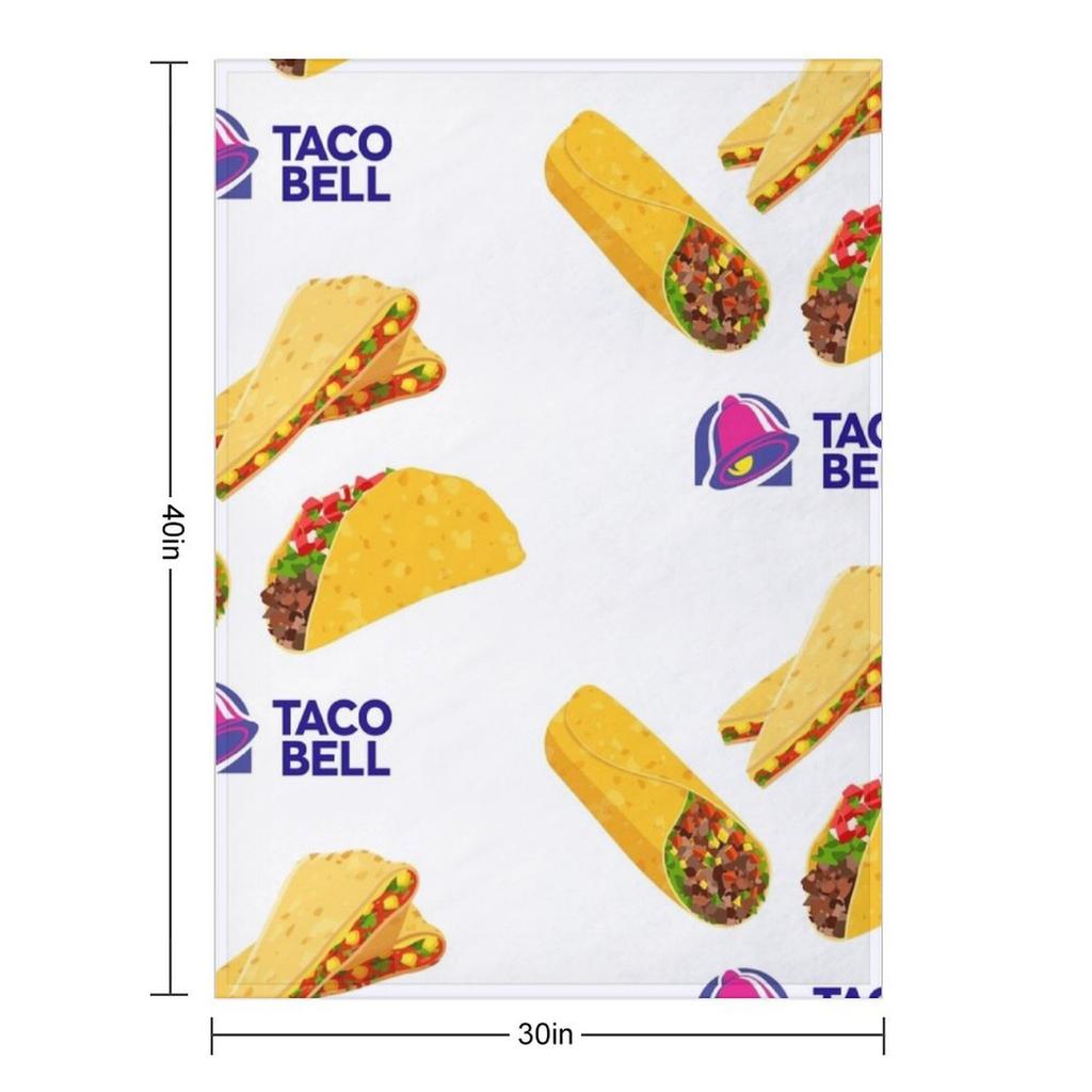 Taco Bell Taco Burrito Quesadilla Essential Throw Blanket Custom Sofa christmas gifts Blankets